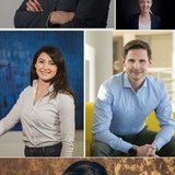 Collage von fünf verschiedenen Personen